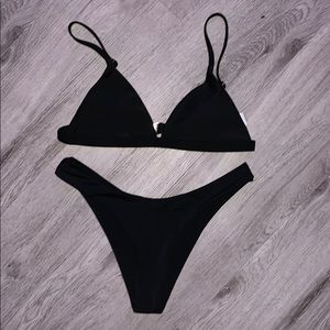 black bikini set